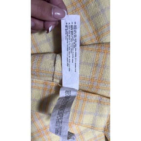 ZARA Yellow Plaid High-Waisted Midi Skirt - Size L- Preppy Clueless Aesthetic - Picture 7 of 10